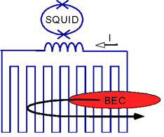 Coherent coupling of a BEC and the superconductor wave function